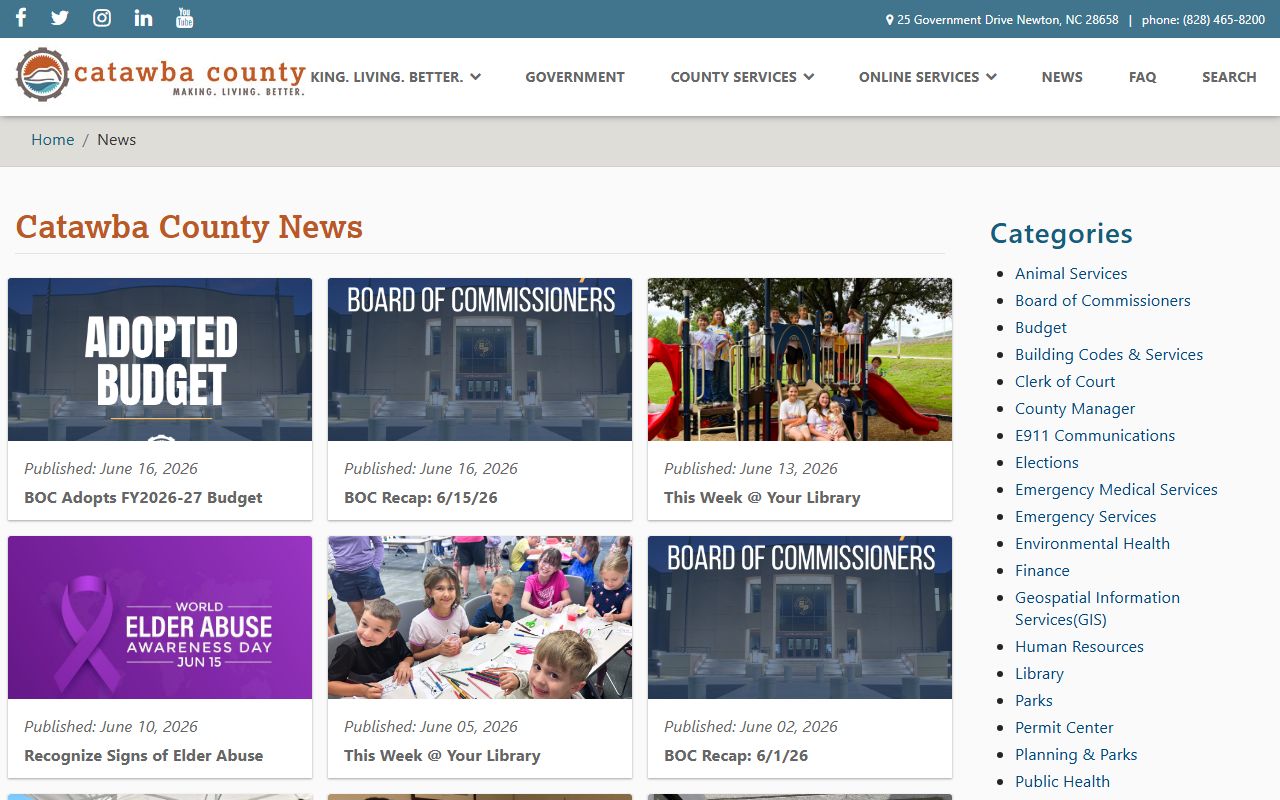 Catawba County court dockets county news updates