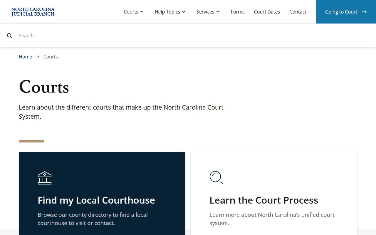 Catawba County court records North Carolina court system