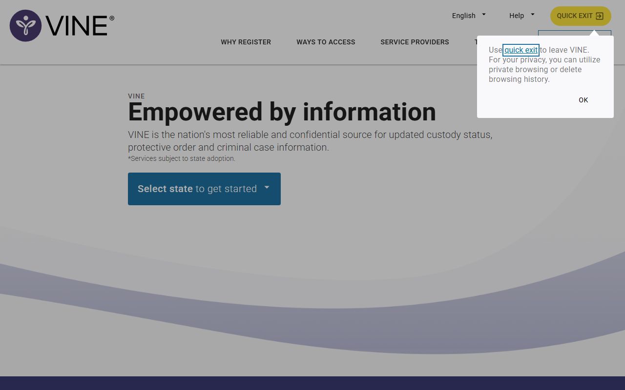 Catawba County inmate records VINELink victim notification search