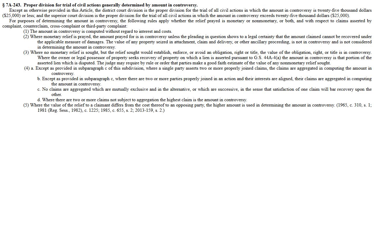 Catawba County probate records civil division statute context